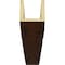 Ekena Millwork 3-Sided Pecky Cypress Endurathane Faux Wood Ceiling Beam, Premium Hickory, 10"W x 10"H  x 18'L BMPC3C0100X100X216ZH - alternate 5